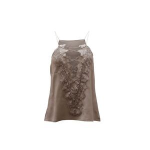 Pre Loved Cami Nyc Vintage Lace Cami Top Women grey Tank Tops